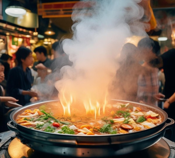 美食街新宠,旋转小火锅滚出烟火气,一口热汤解锁街头新体验 美食街新宠,旋转小火锅滚出烟火气,一口热汤解锁街头新体验
